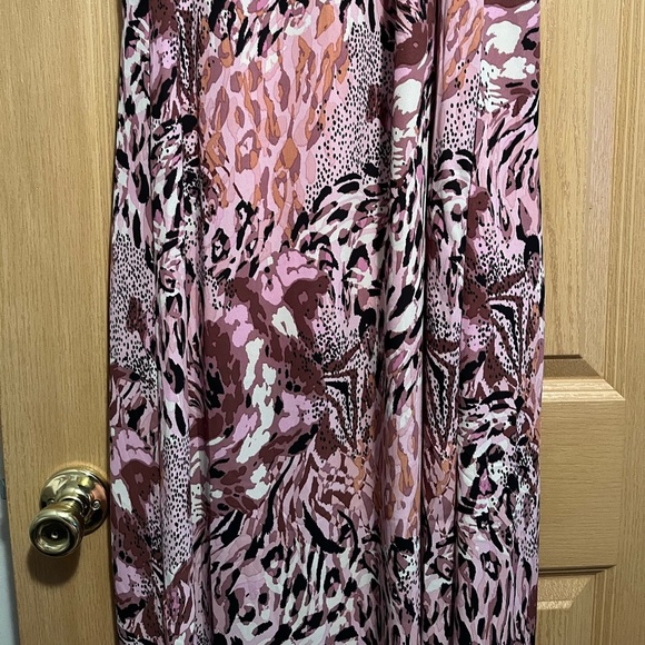 Laundry By Shelli Segal All Over Animal One Shoulder Midi Dress Exotic HD06D71 - Picture 5 of 15